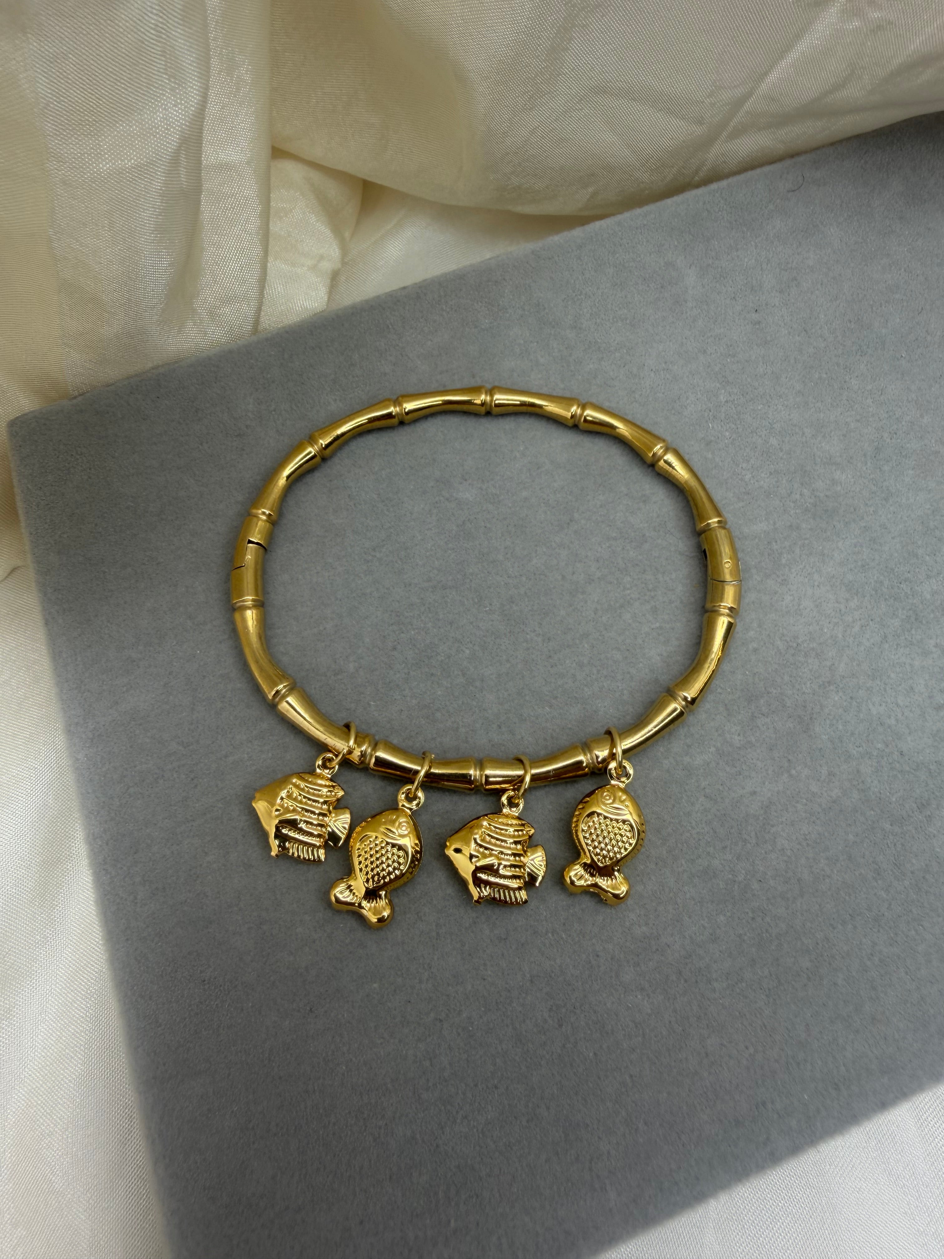 Seaworld Bamboo Charm Bangle