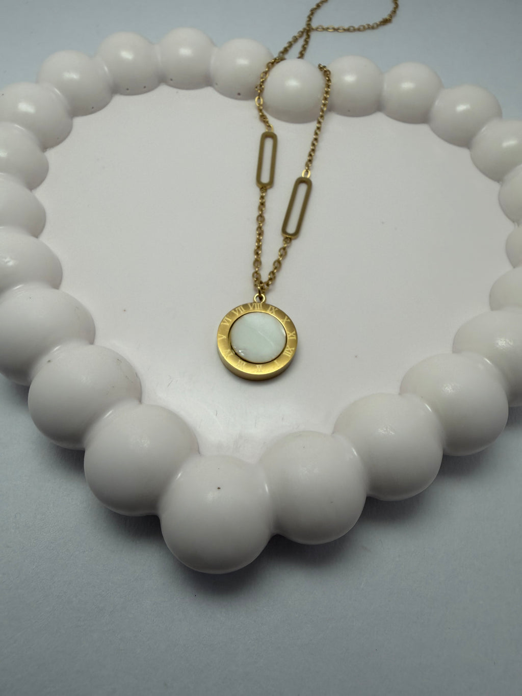 Roman Numeral Charm Necklace