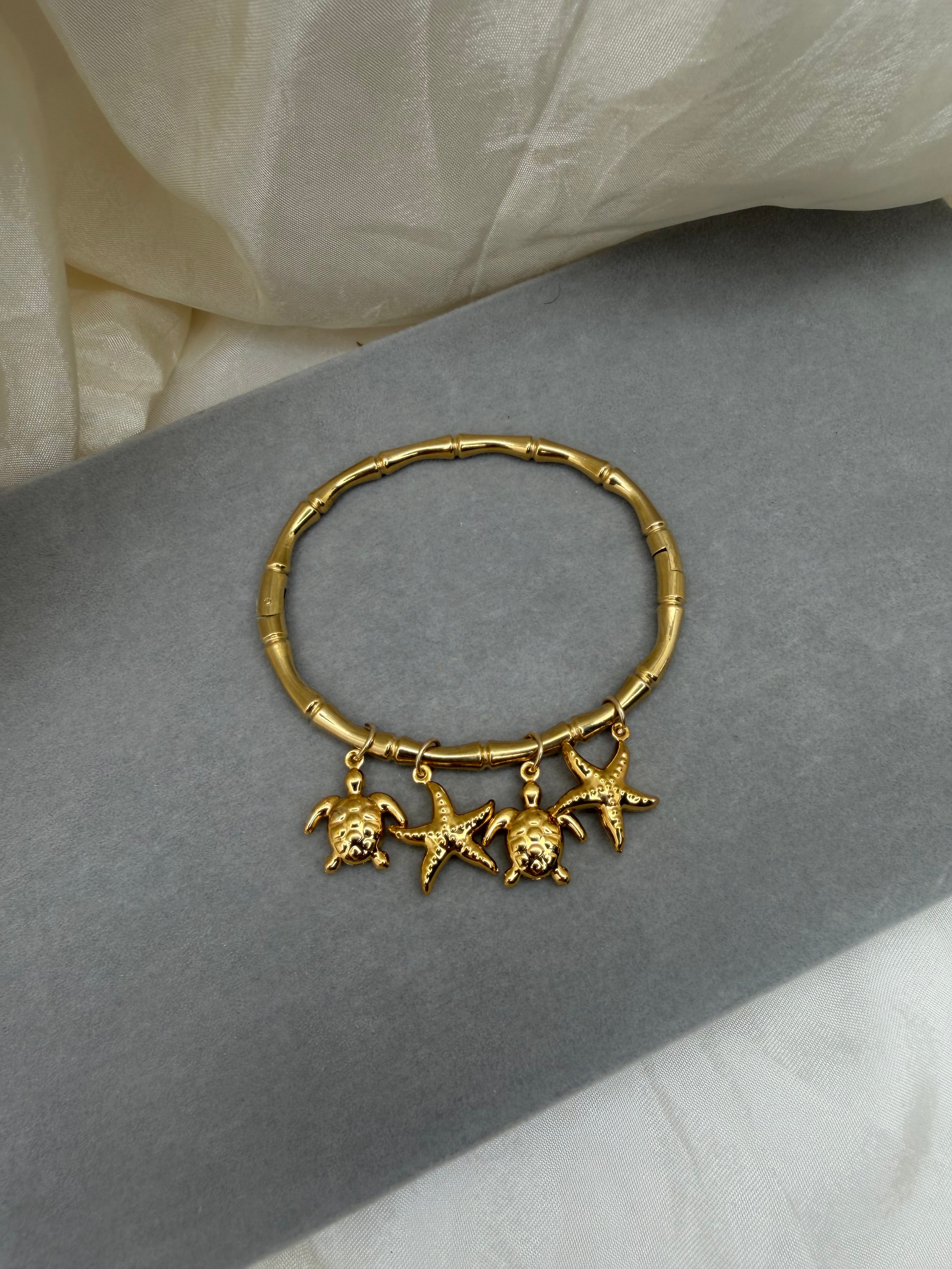 Seaworld Bamboo Charm Bangle
