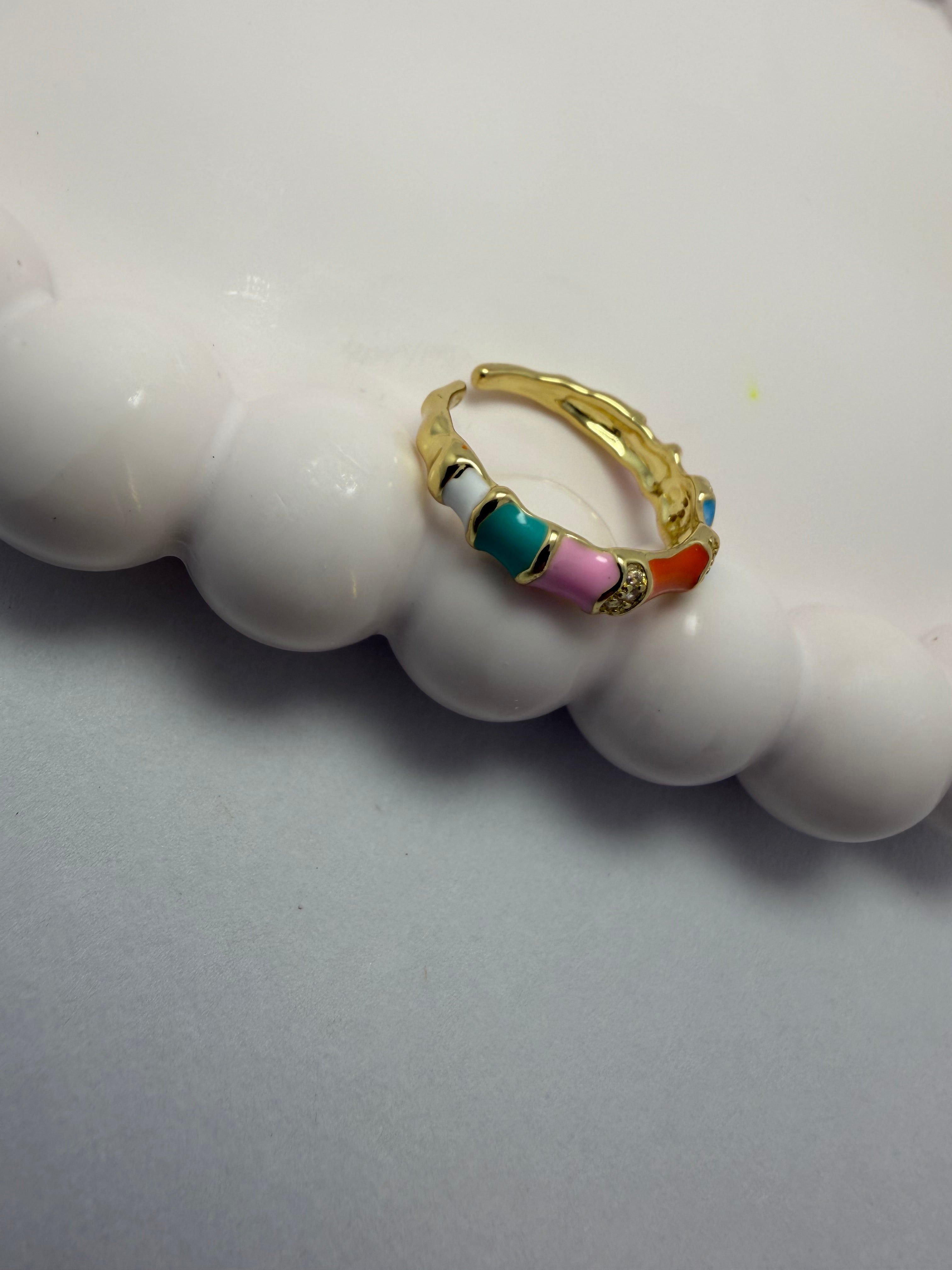 Multicolour Enamel Ring