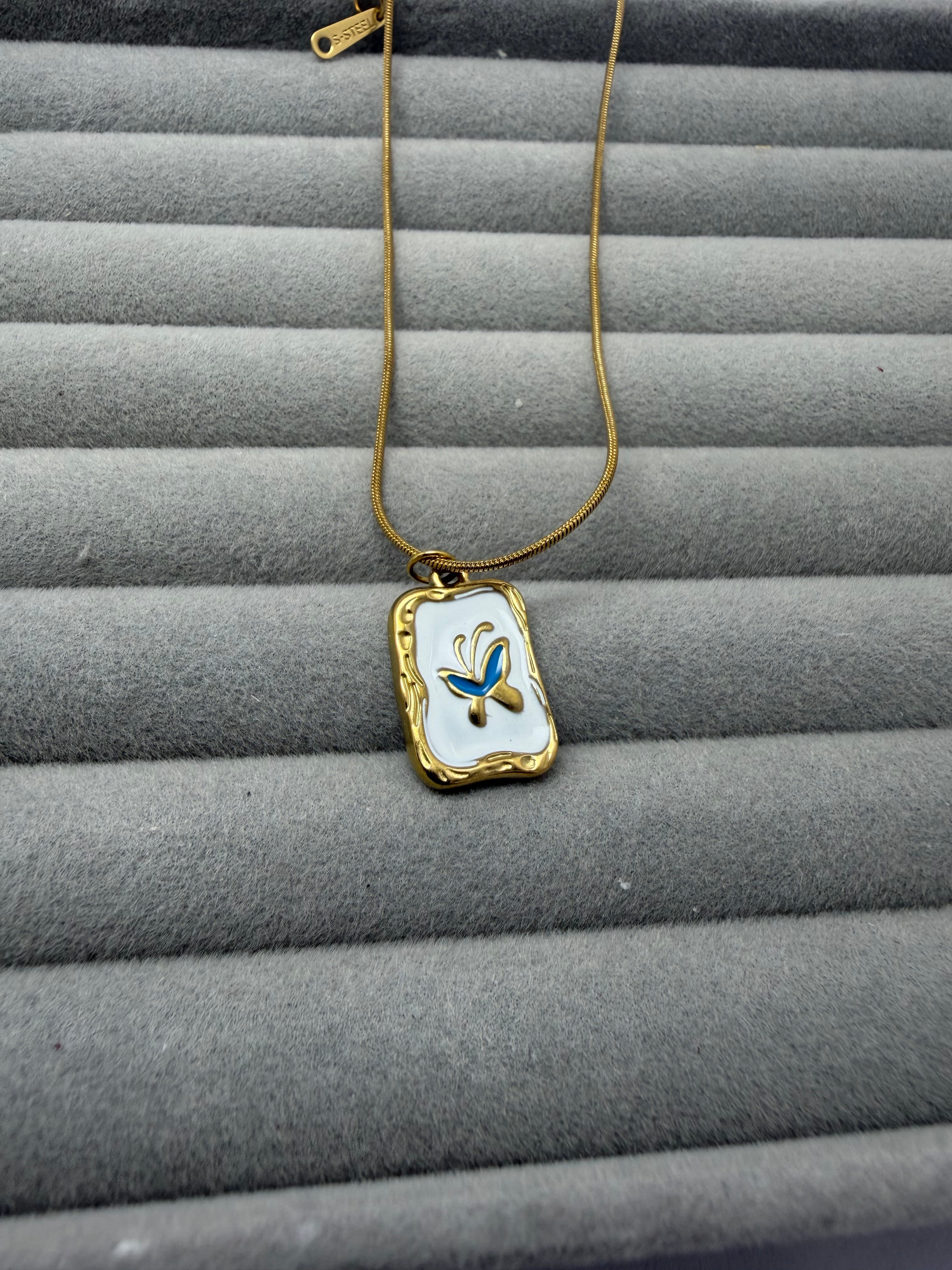 Azure Bloom Necklace