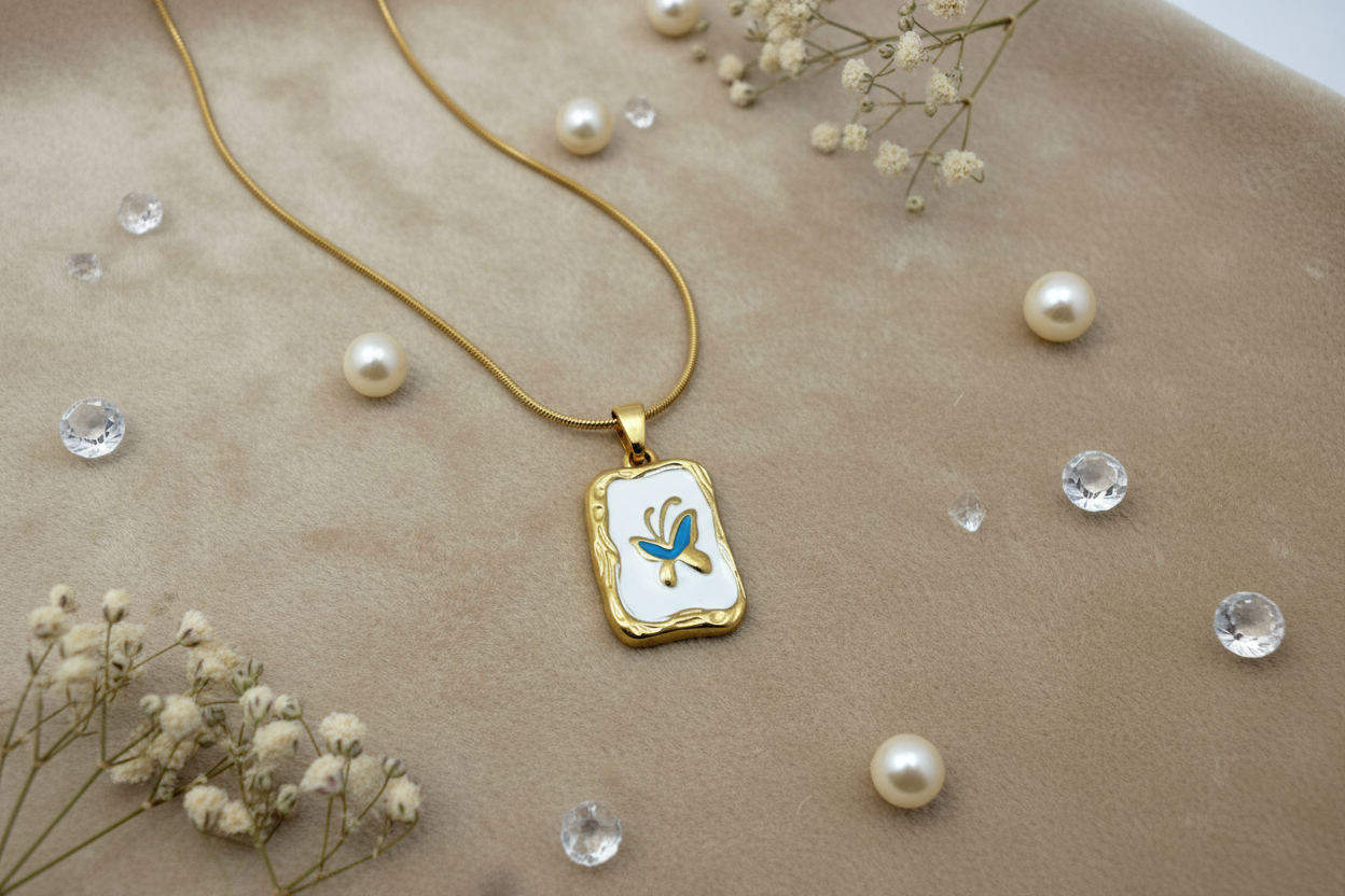 Azure Bloom Necklace