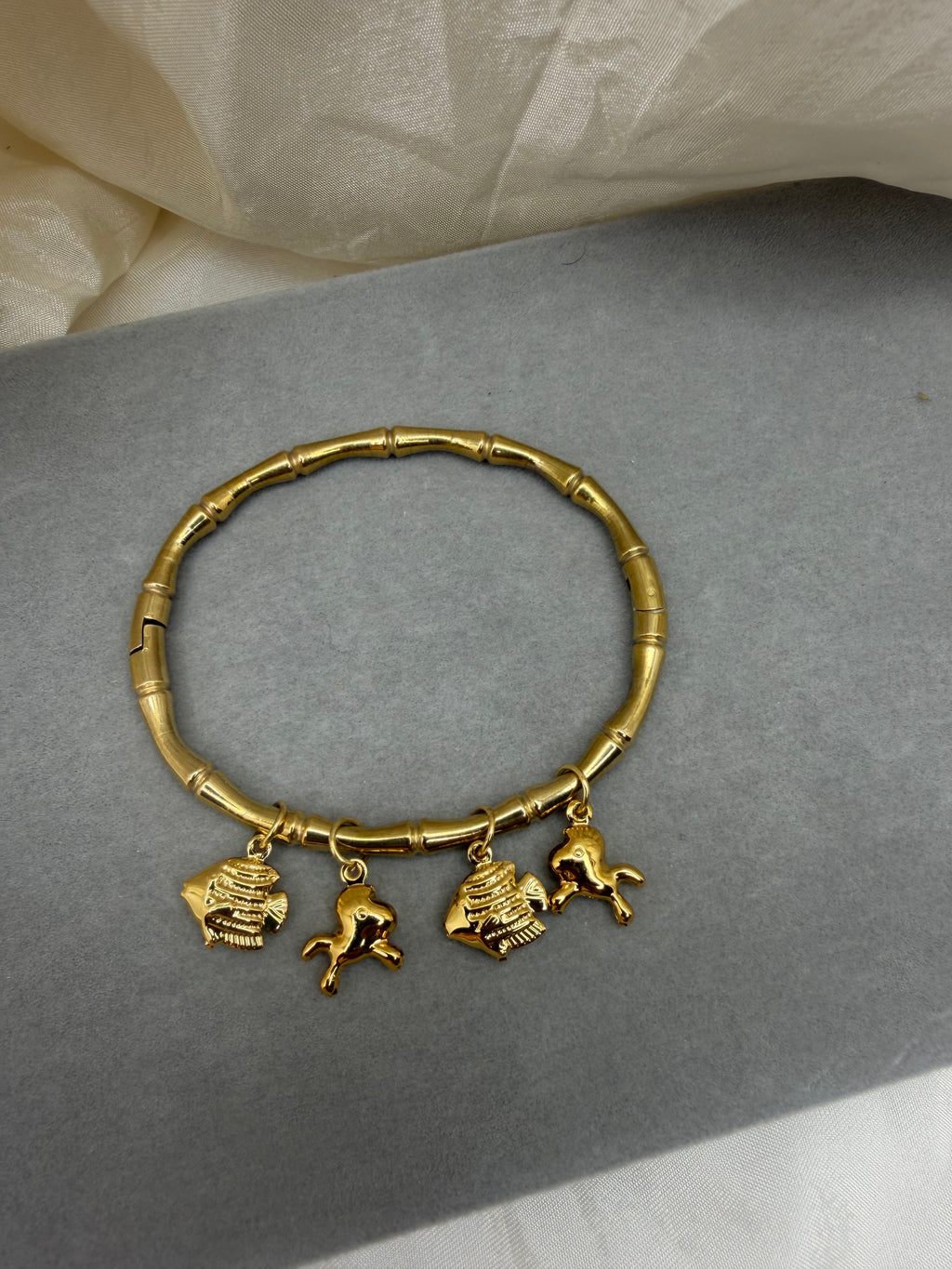 Seaworld Bamboo Charm Bangle