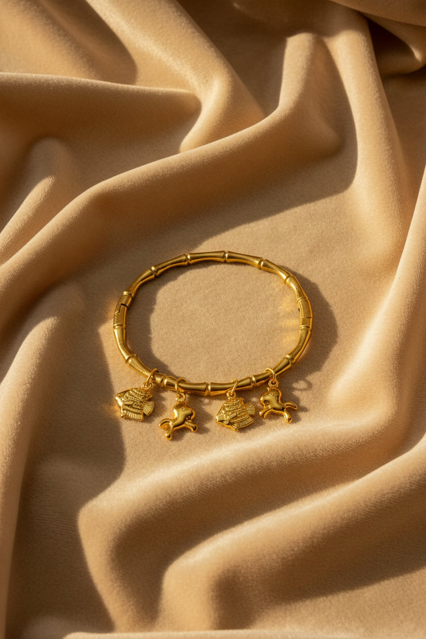 Seaworld Bamboo Charm Bangle