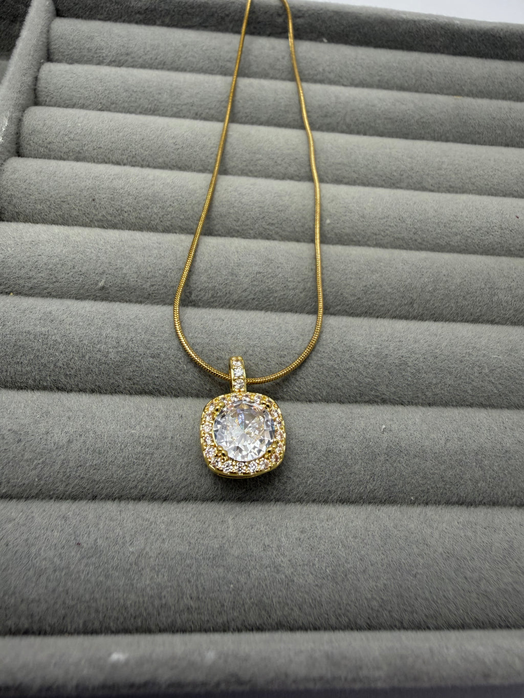 Radiant Solitaire Necklace