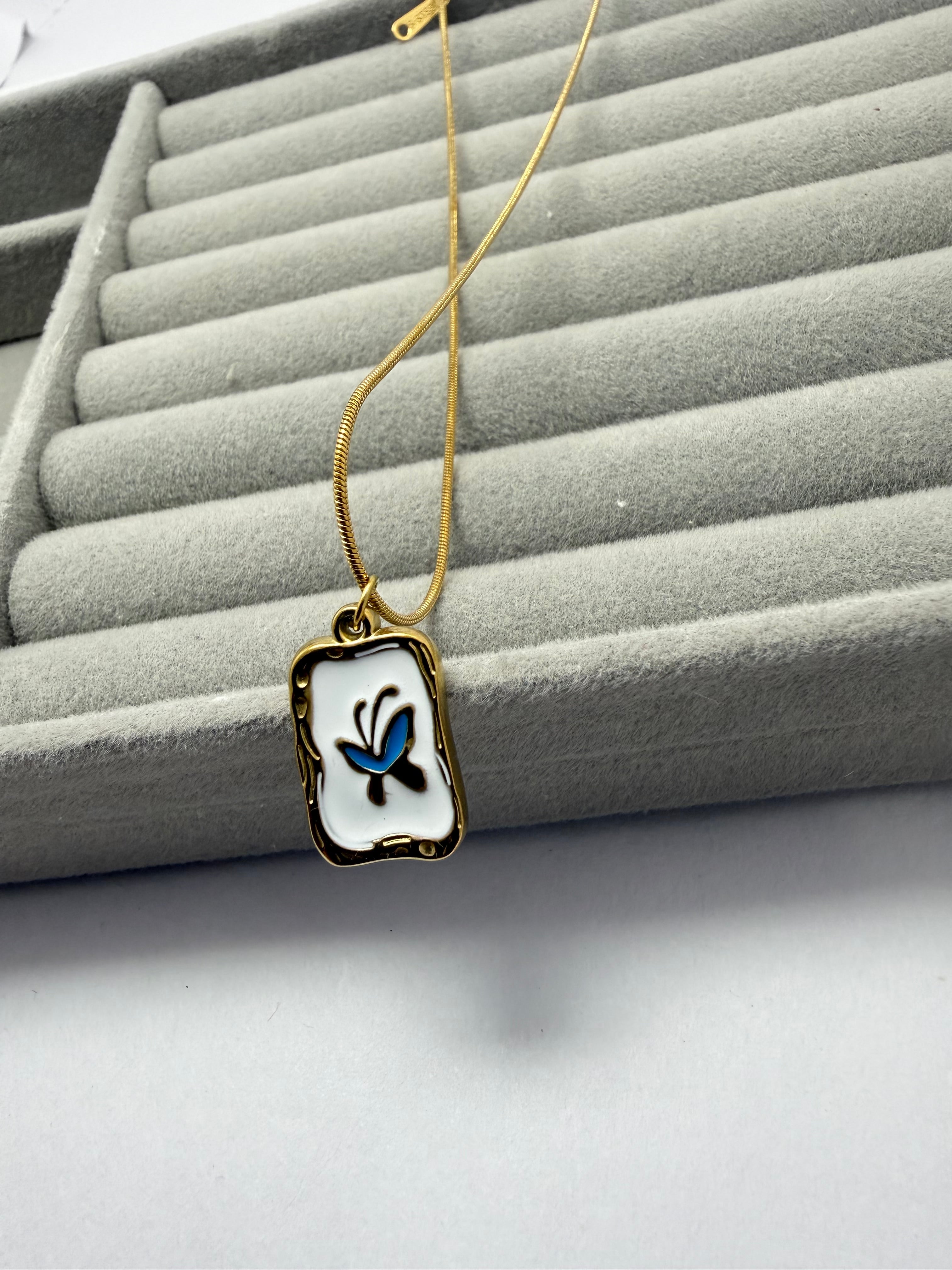 Azure Bloom Necklace