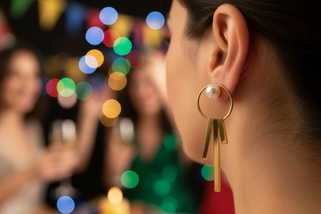 Modern Muse Pearl Earrings