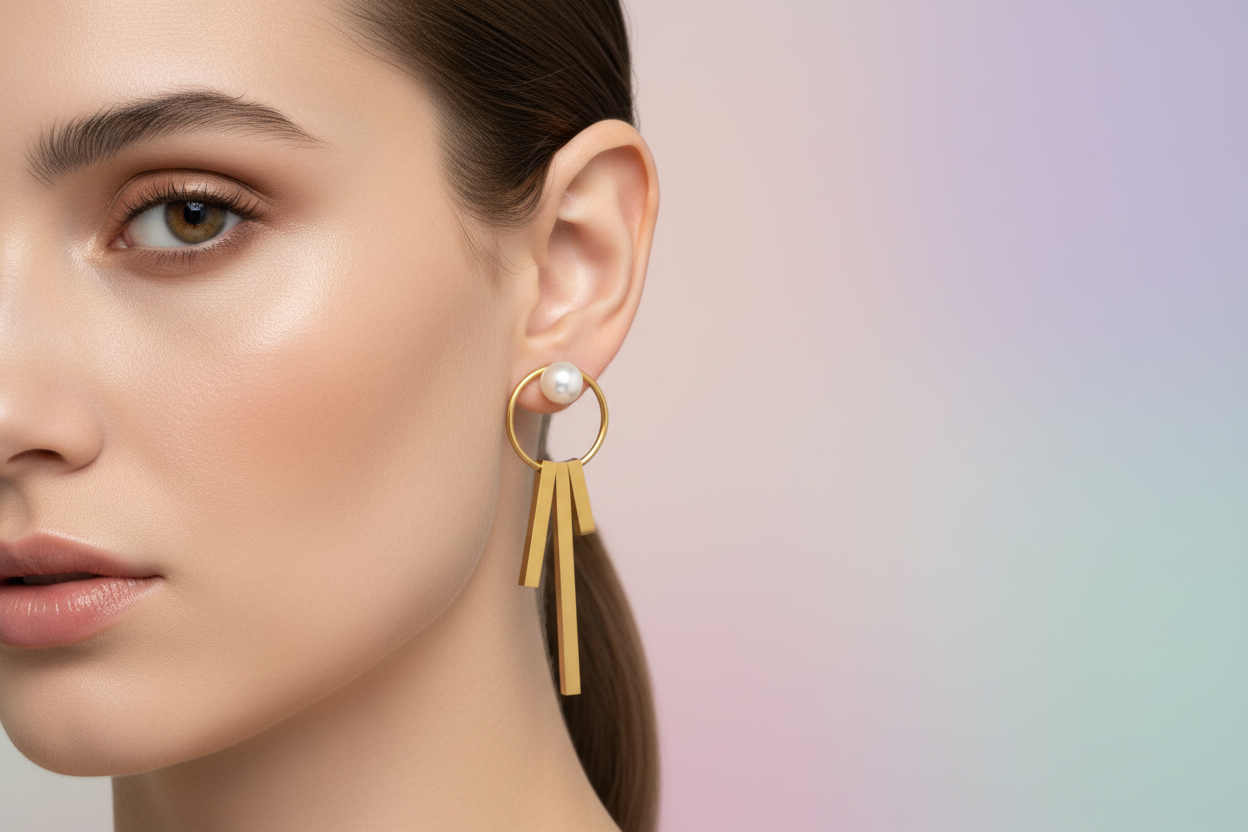 Modern Muse Pearl Earrings