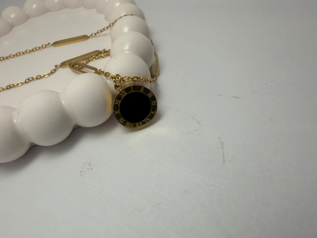 Roman Numeral Charm Necklace