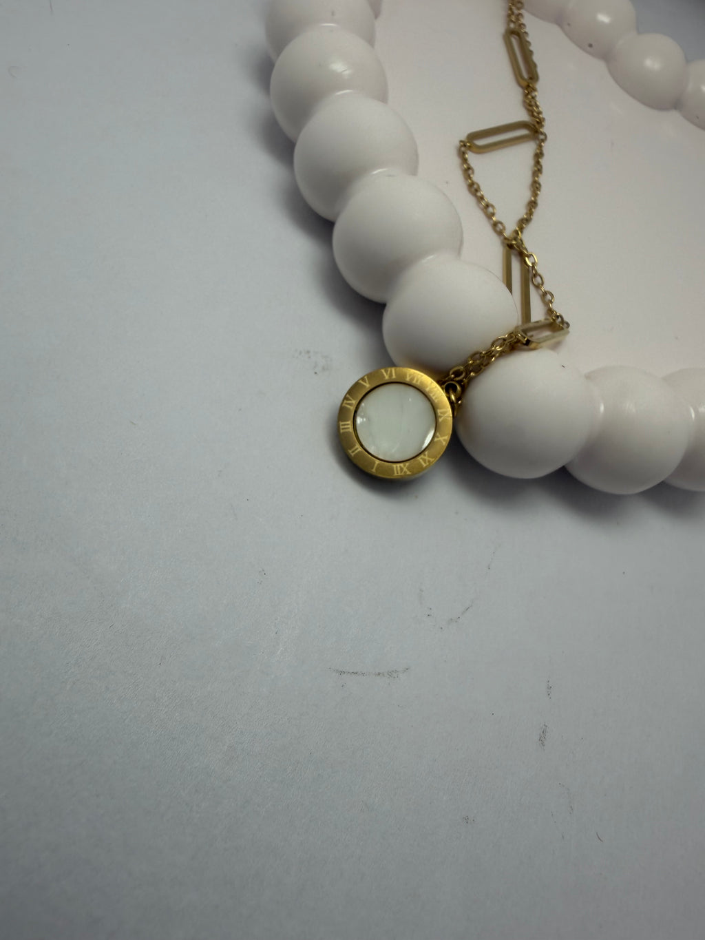 Roman Numeral Charm Necklace
