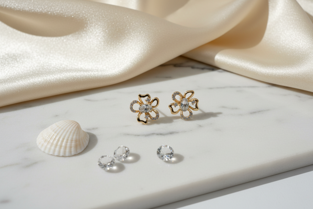 Dainty Daisy Sparkle Earrings
