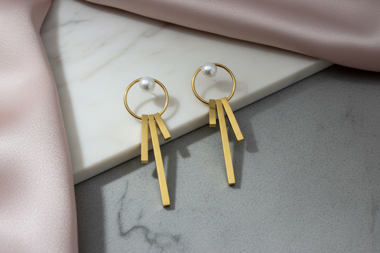 Modern Muse Pearl Earrings