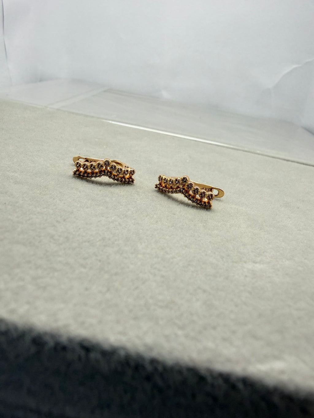Crown Hoop Earrings