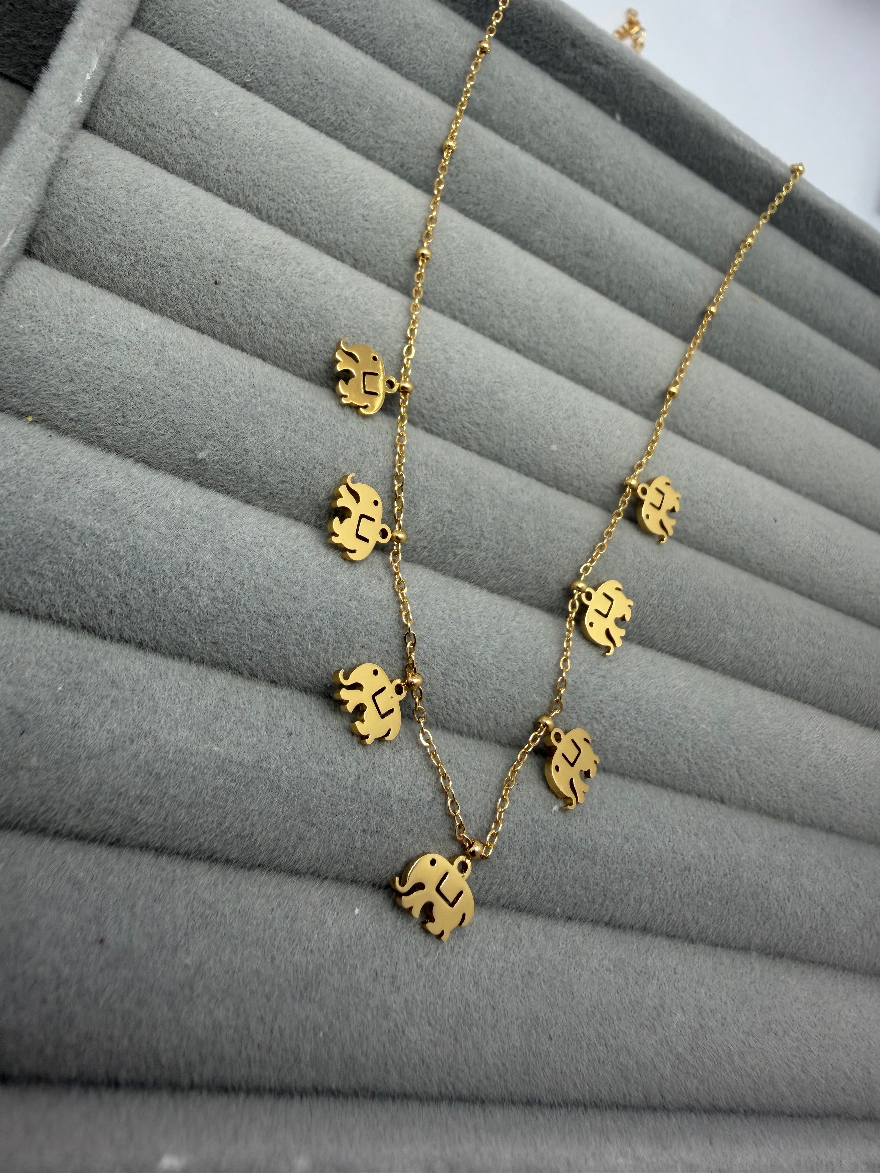 Elephant Chain Charm