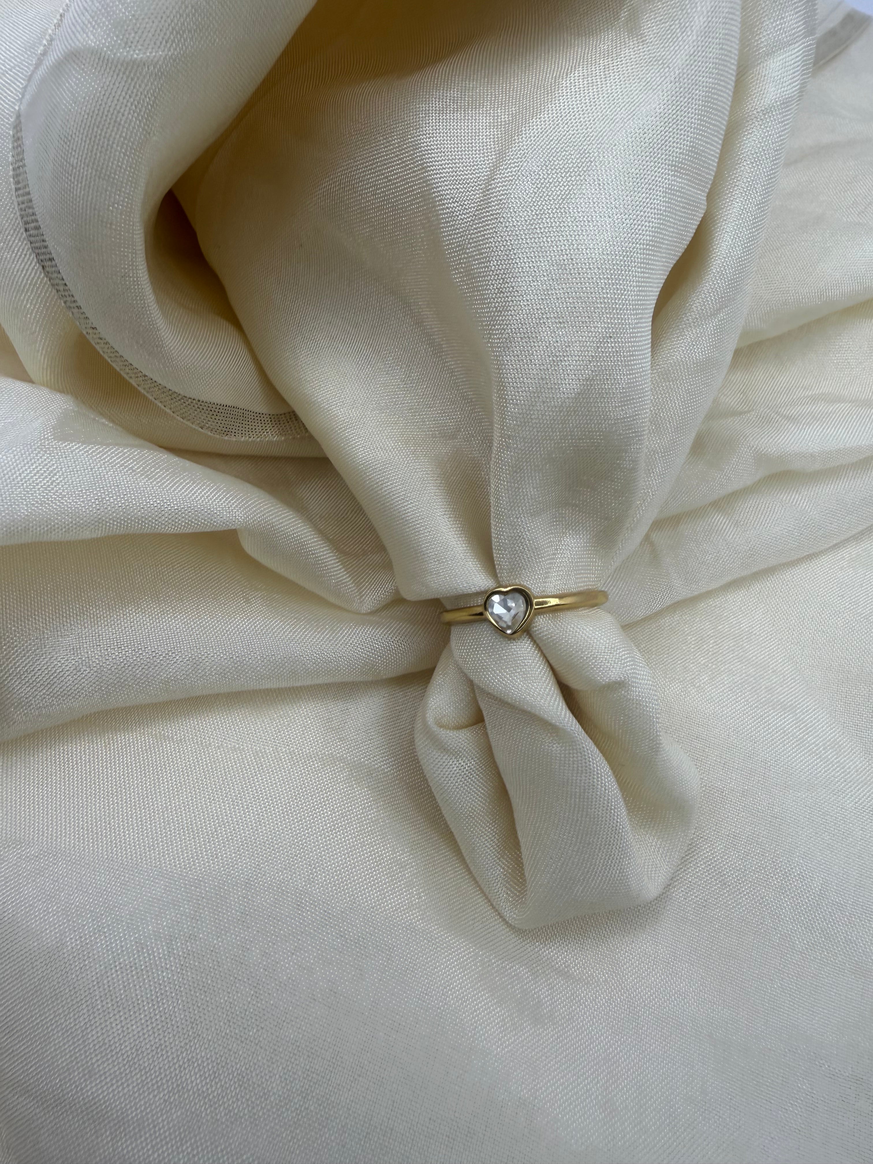 Amour Heart Solitaire Ring