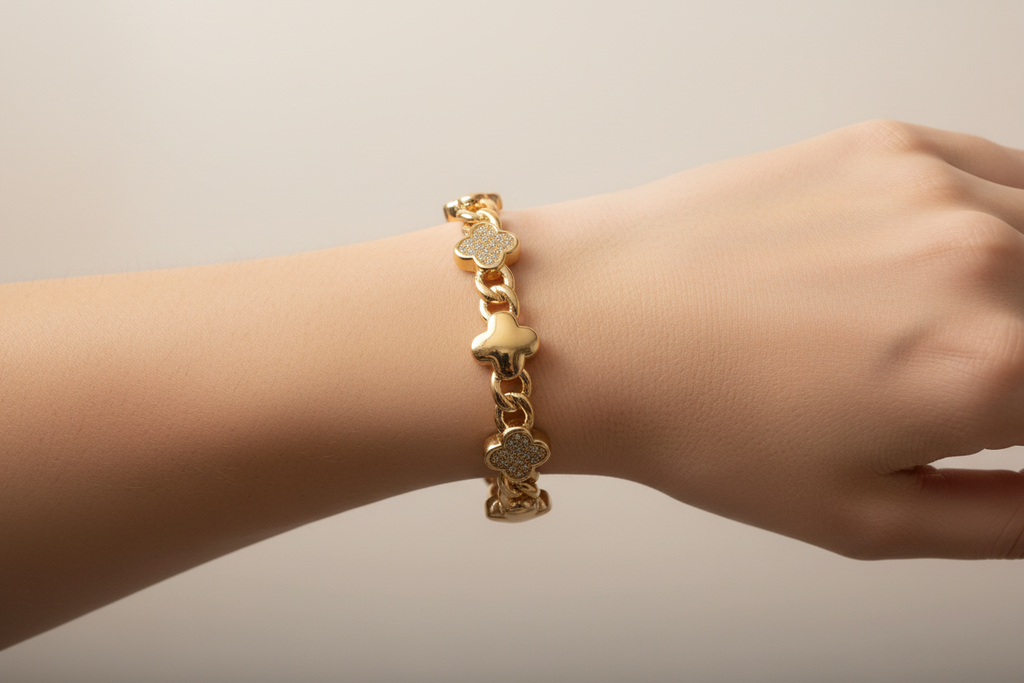 Clover Bloom Bangle Bracelet