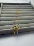 Golden Tie Necklace
