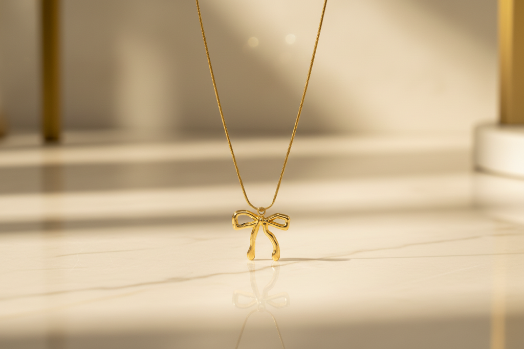 Golden Tie Necklace