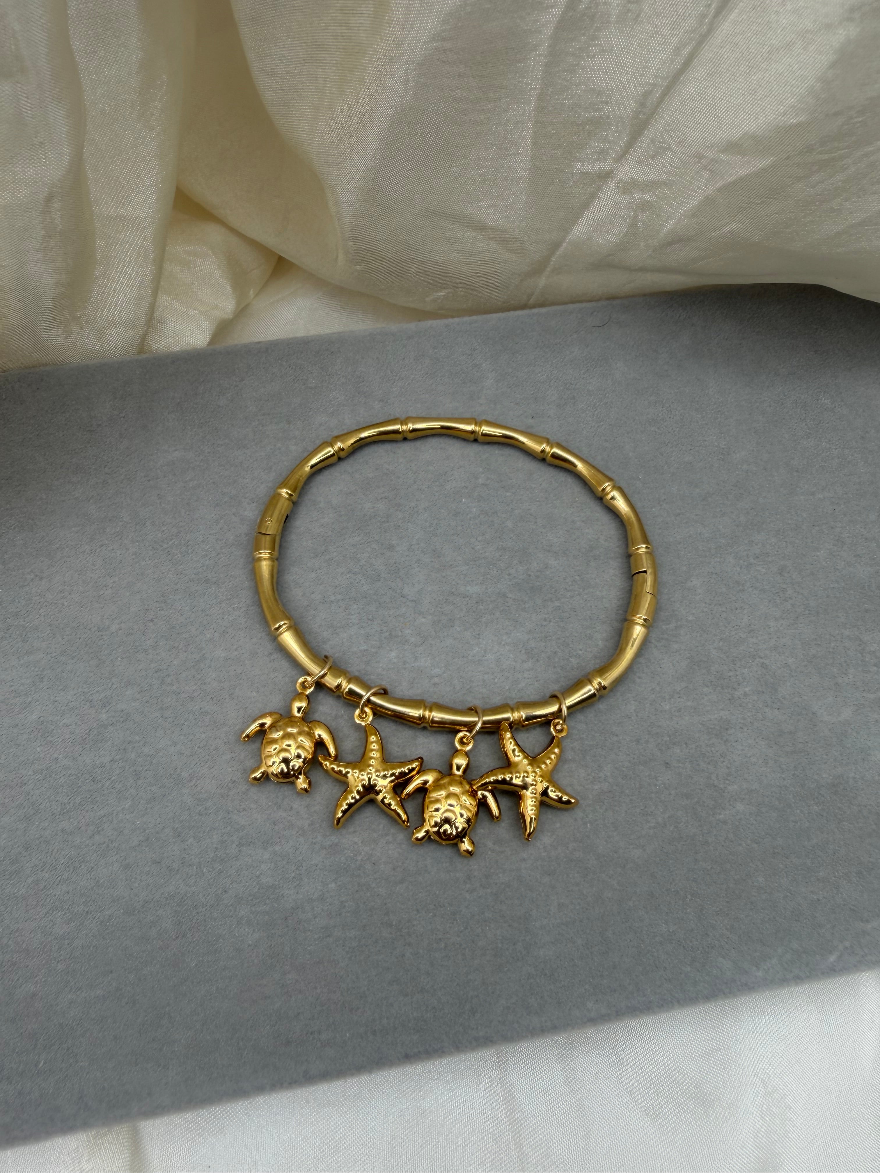 Seaworld Bamboo Charm Bangle