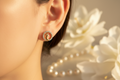 Glimmering Peacock Studs
