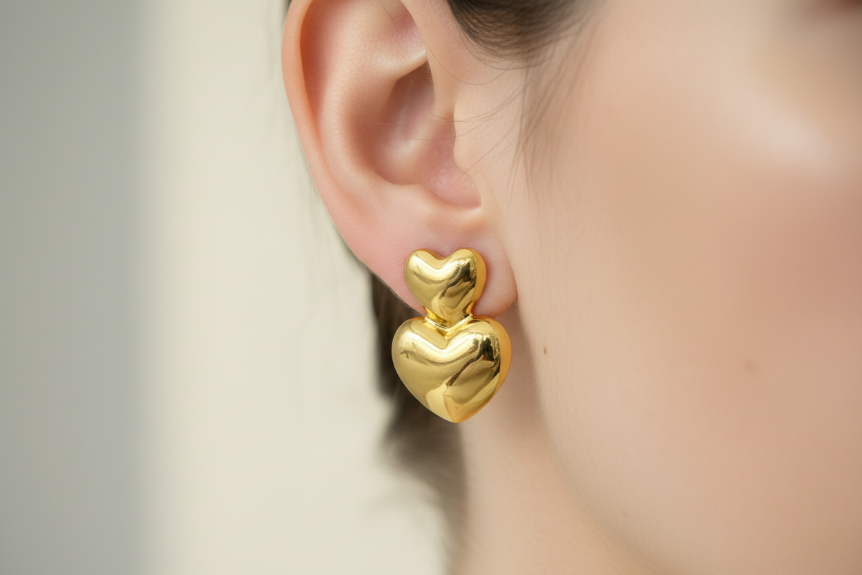 Duet Hearts Earrings