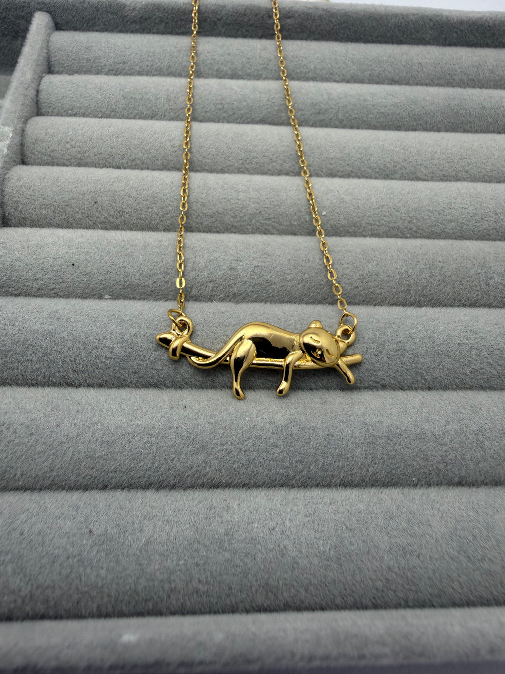 Playful Kitty Pendant Necklace