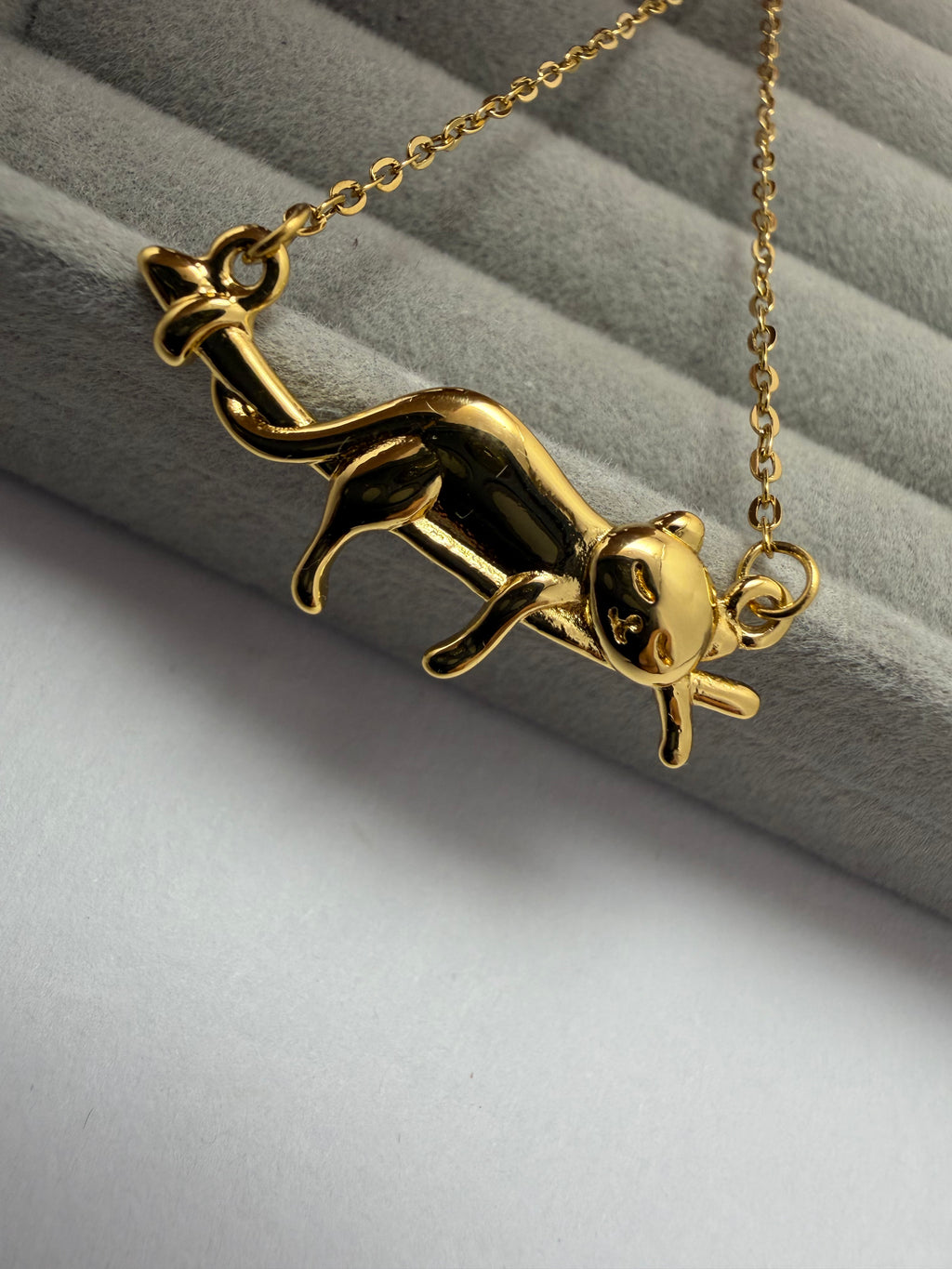 Playful Kitty Pendant Necklace