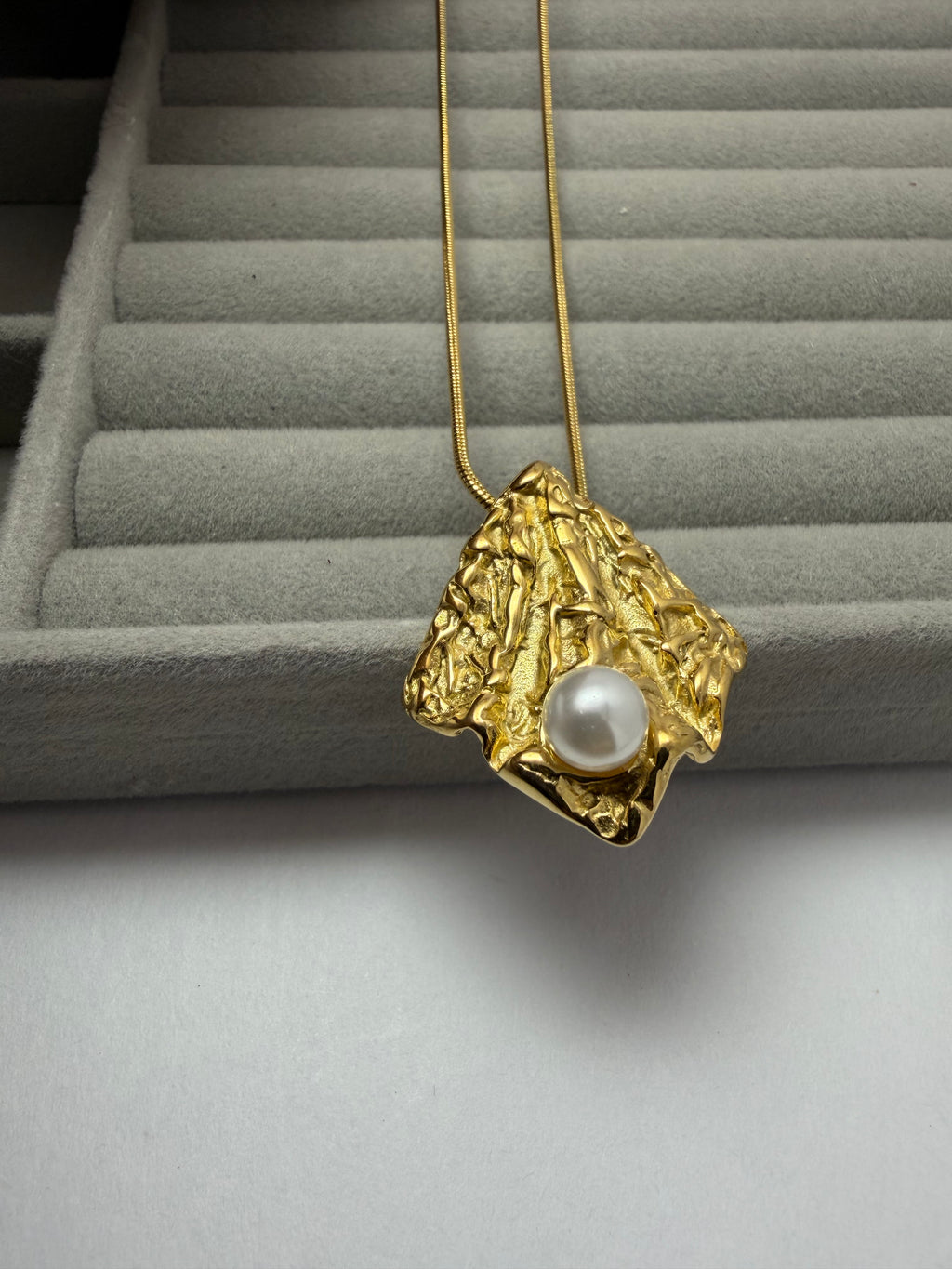 Sunken Treasure Pearl Pendant Necklace