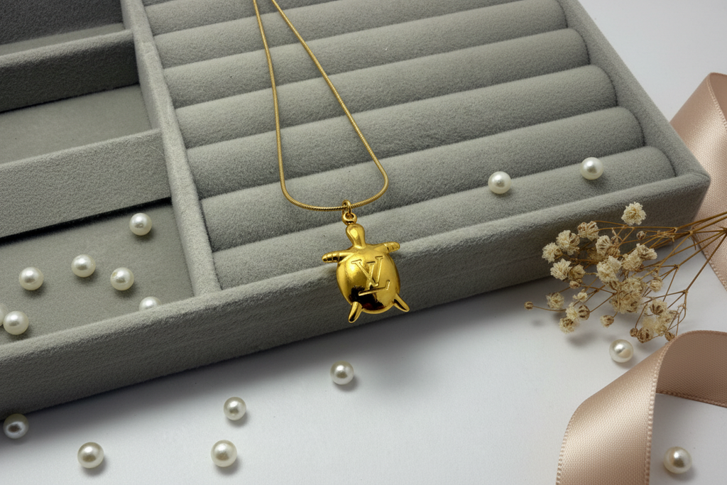 Lucky Turtle Charm Necklace