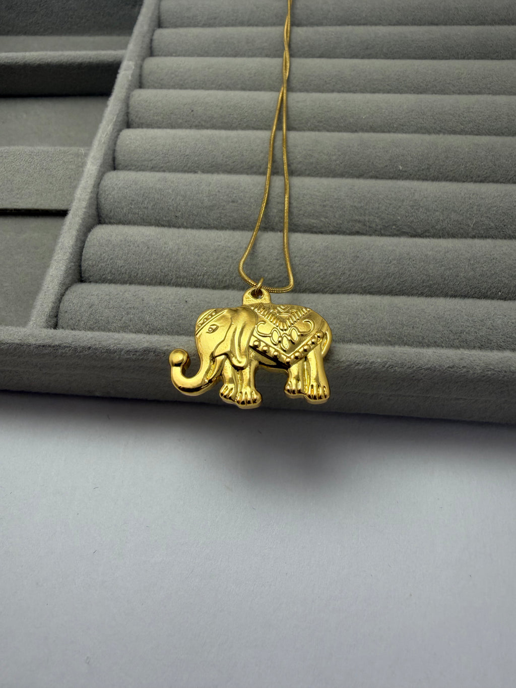 The Ornate Elephant of Good Fortune Necklace