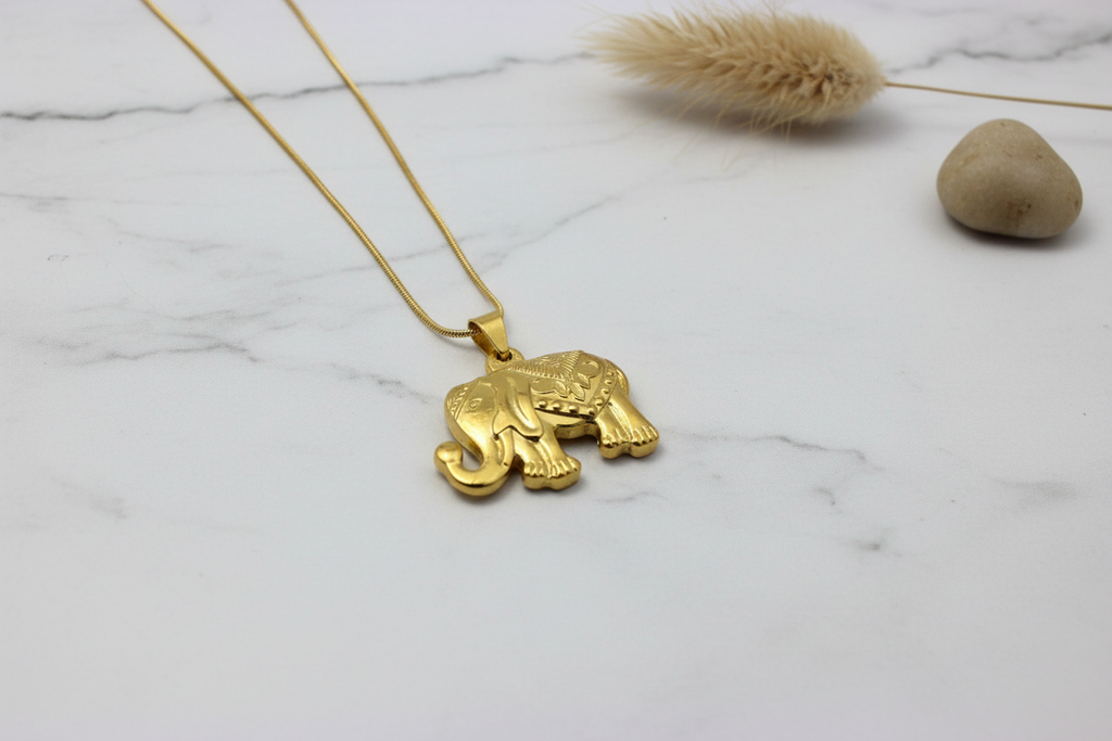 The Ornate Elephant of Good Fortune Necklace