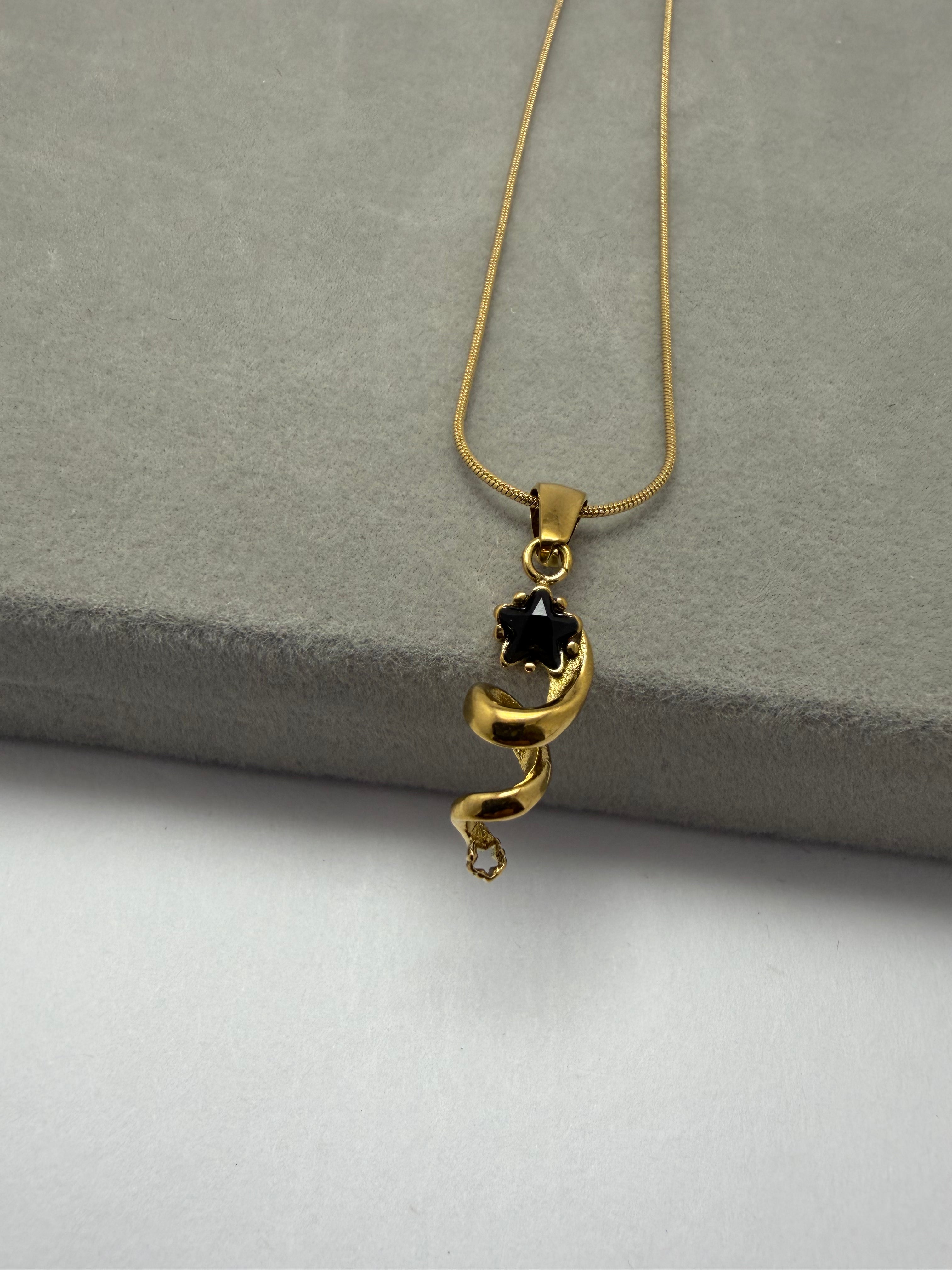 Stardust Spiral Necklace