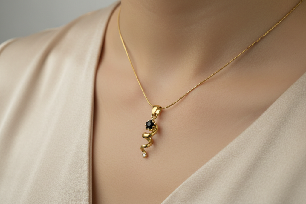 Stardust Spiral Necklace