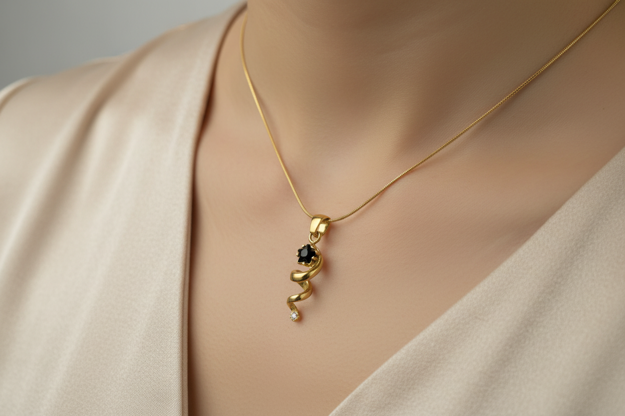 Stardust Spiral Necklace