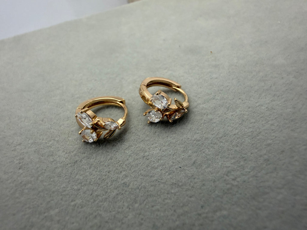 Petite Blossom Hoop Earrings