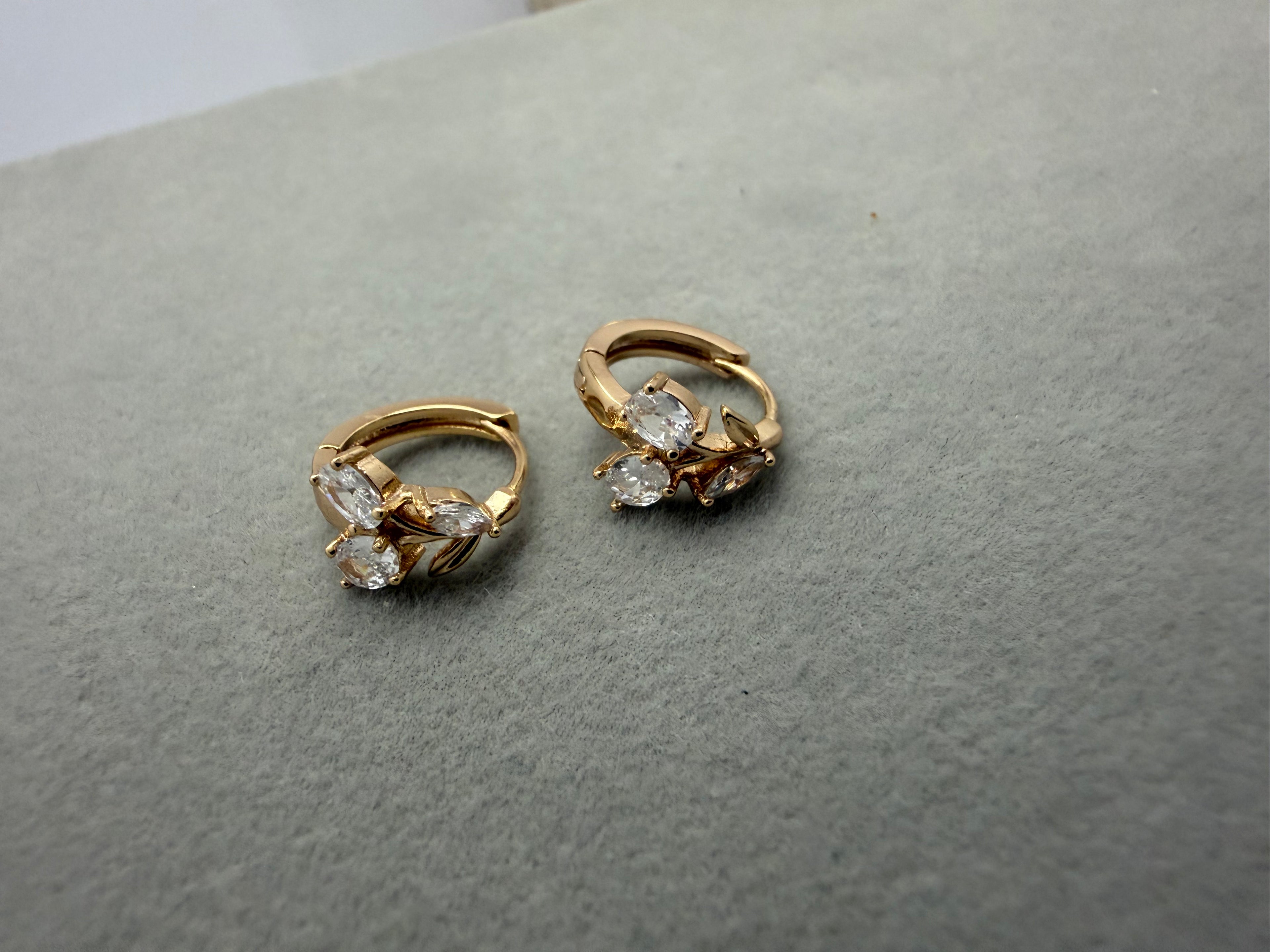 Petite Blossom Hoop Earrings