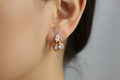 Petite Blossom Hoop Earrings