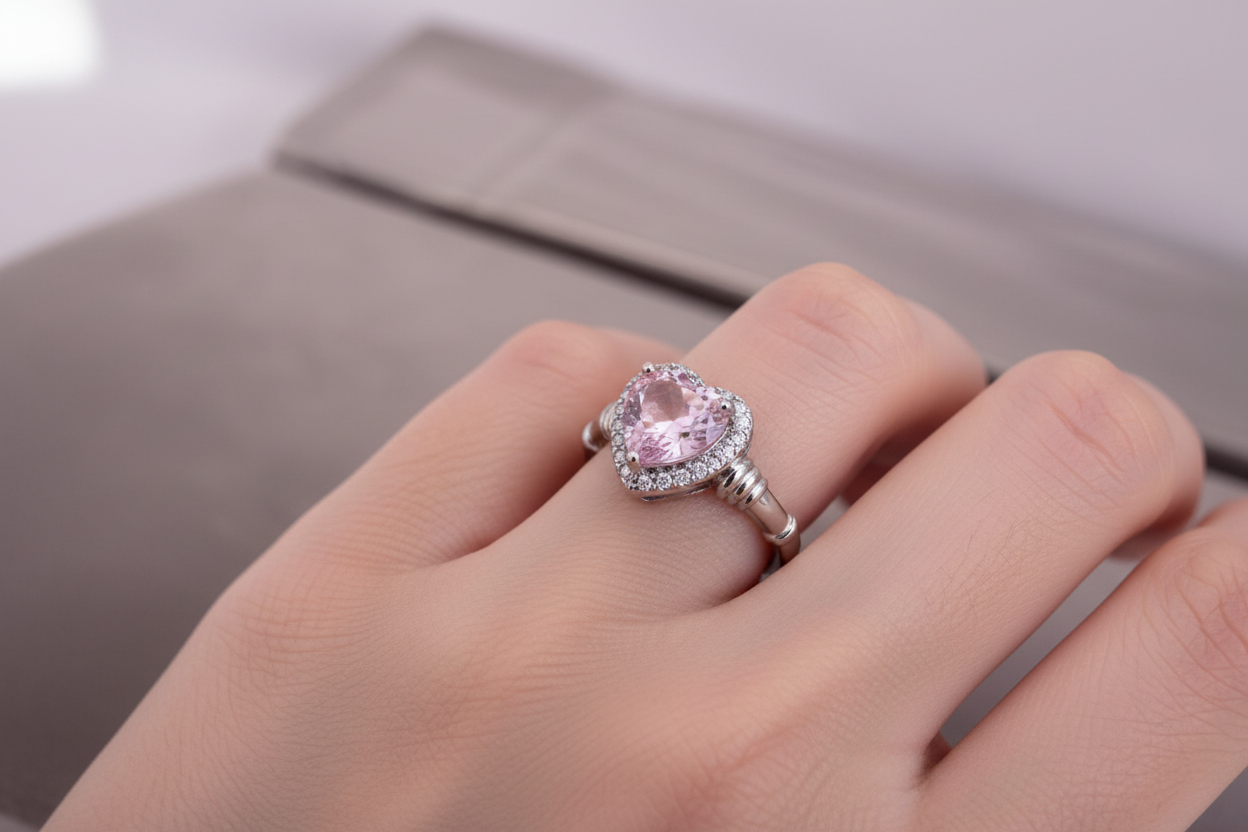 Pink Heart Ring