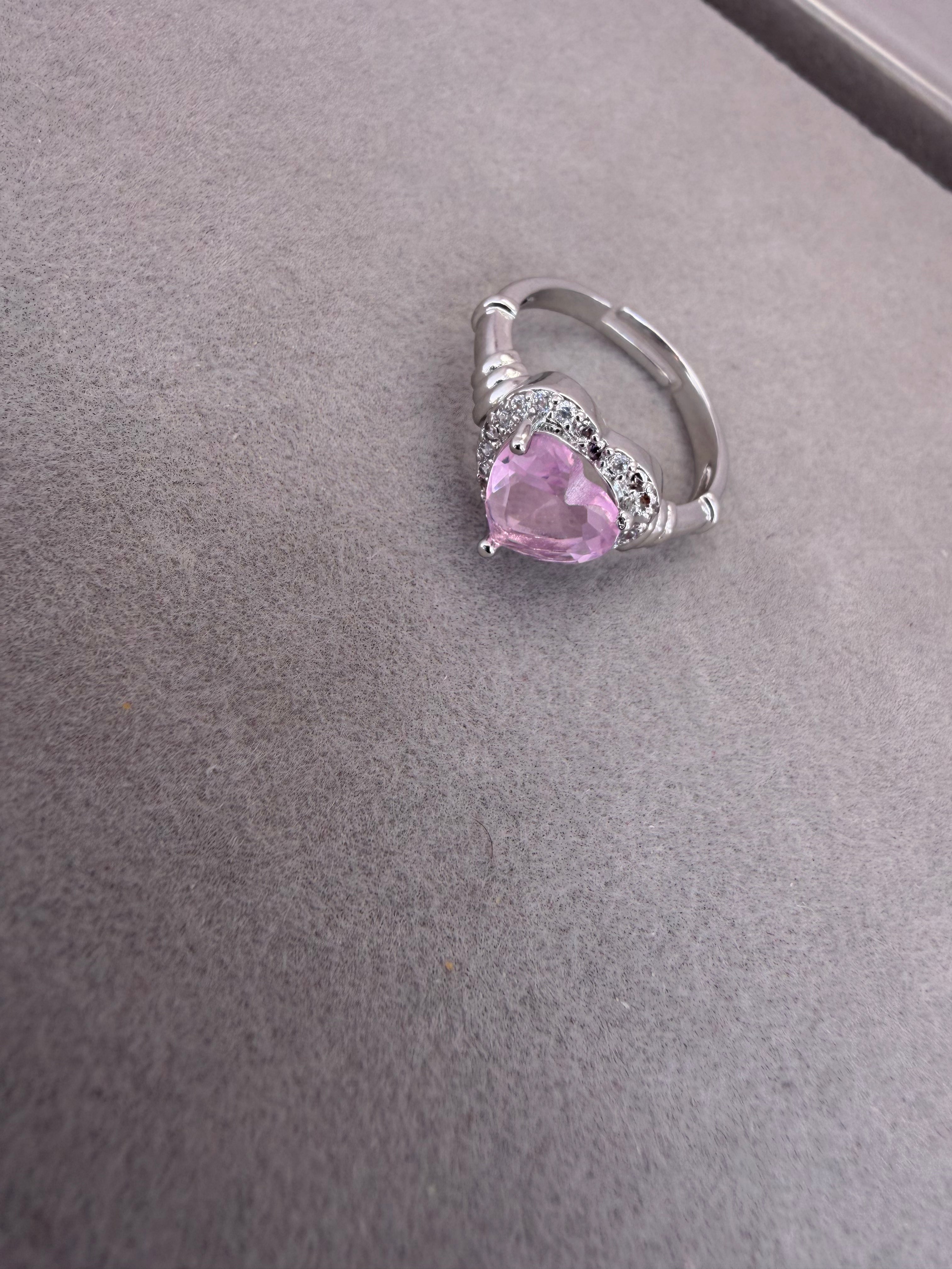 Pink Heart Ring