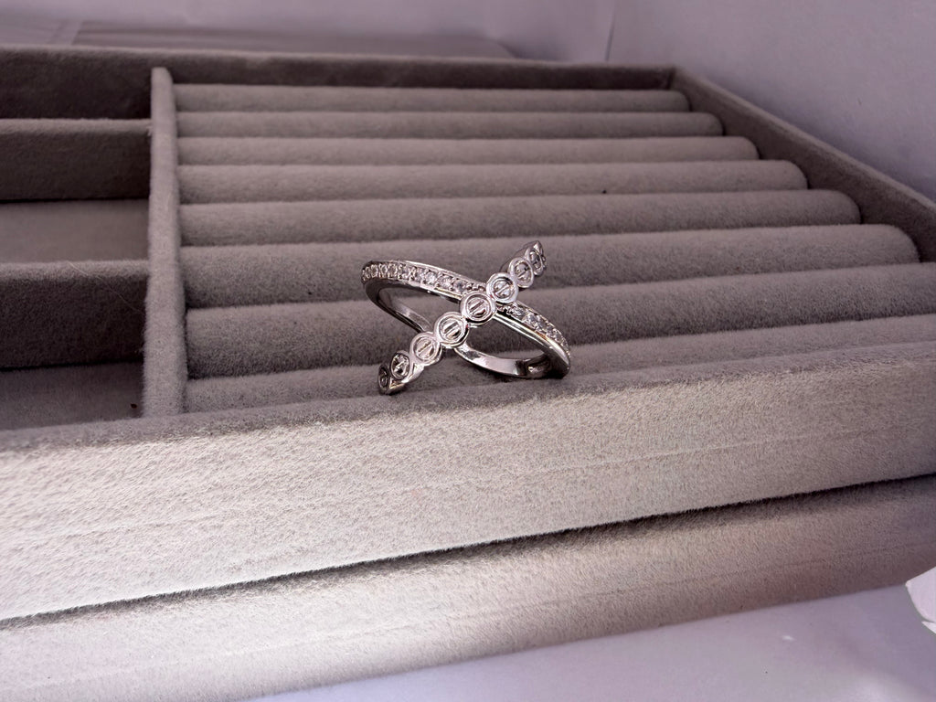 Criss-Cross Diamond Ring