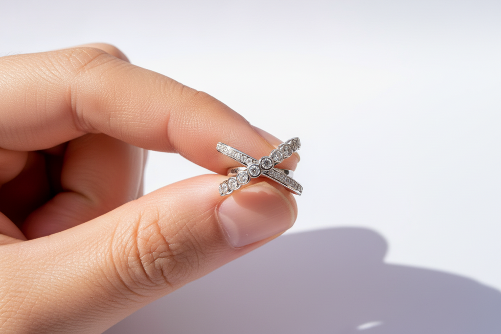 Criss-Cross Diamond Ring