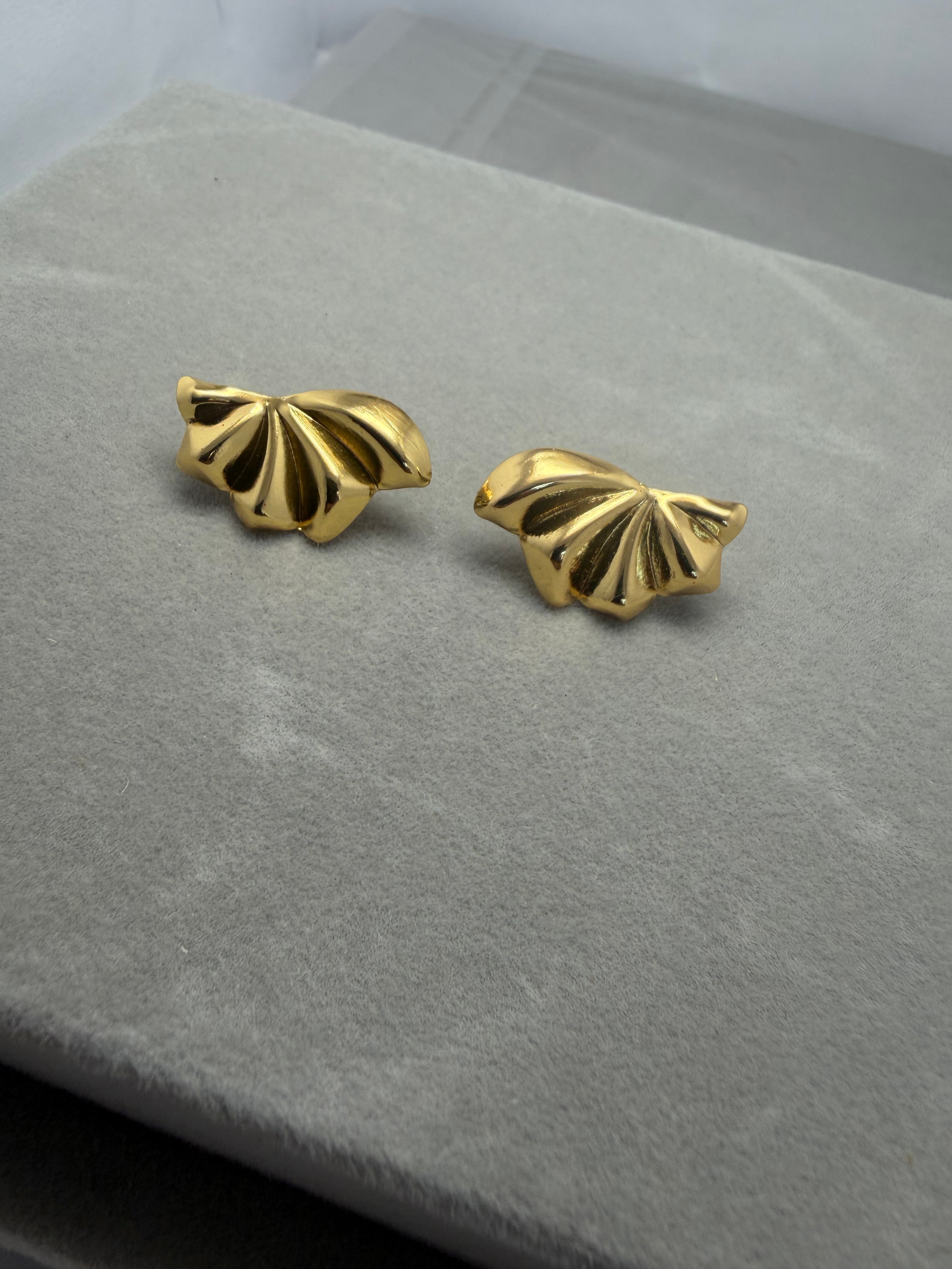 Golden Fanfare Earrings