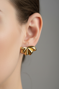 Golden Fanfare Earrings