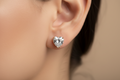Sweetheart Solitaire Earrings