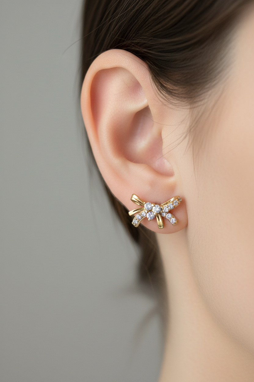 Abstract Bow Earrings