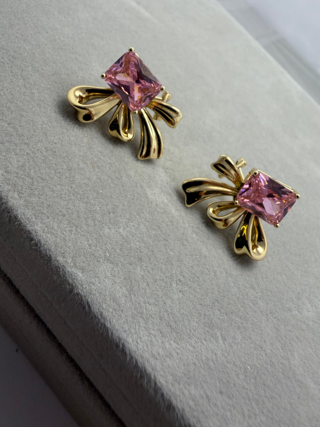 Pink Ribbon Earrings