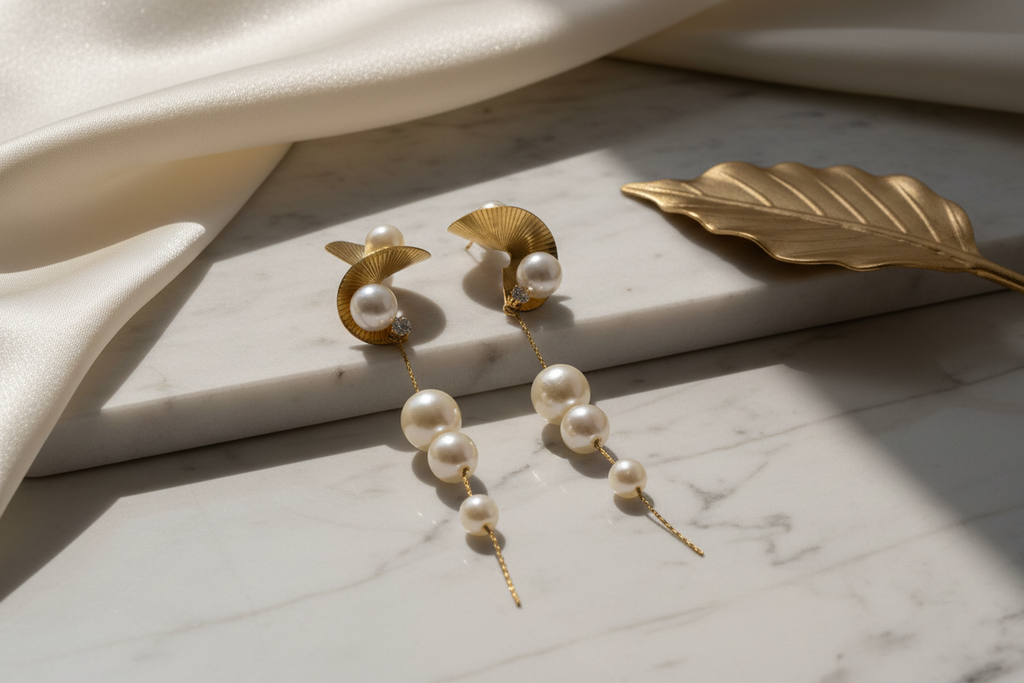Whirlwind Pearl Earrings