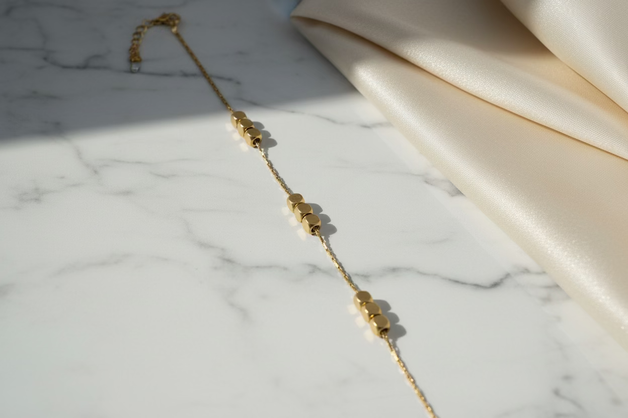 Golden Cube Bracelet
