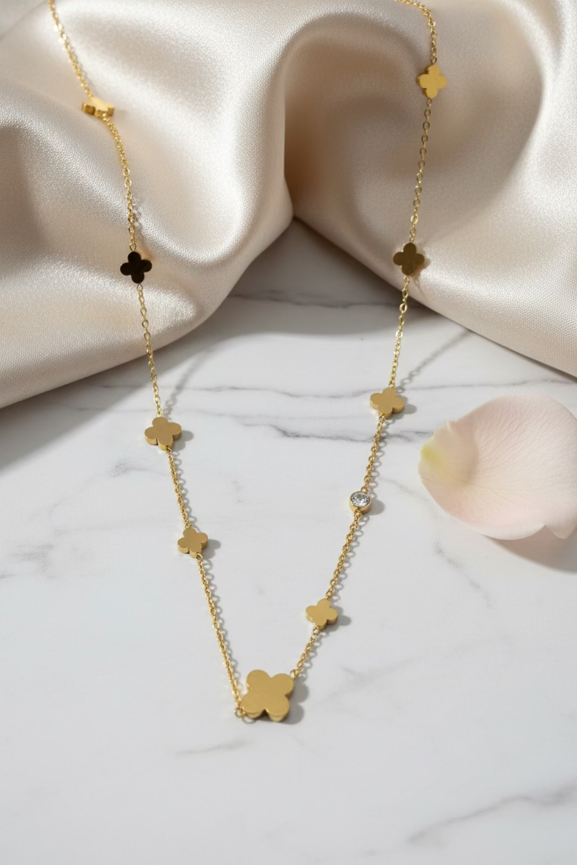 Whispering Clover Necklace