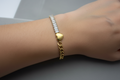 Crystal Heart Link Bracelet